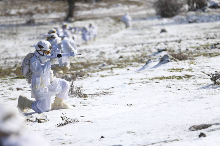 Jandarma Komandolarından Zorlu Kış Tatbikatı1