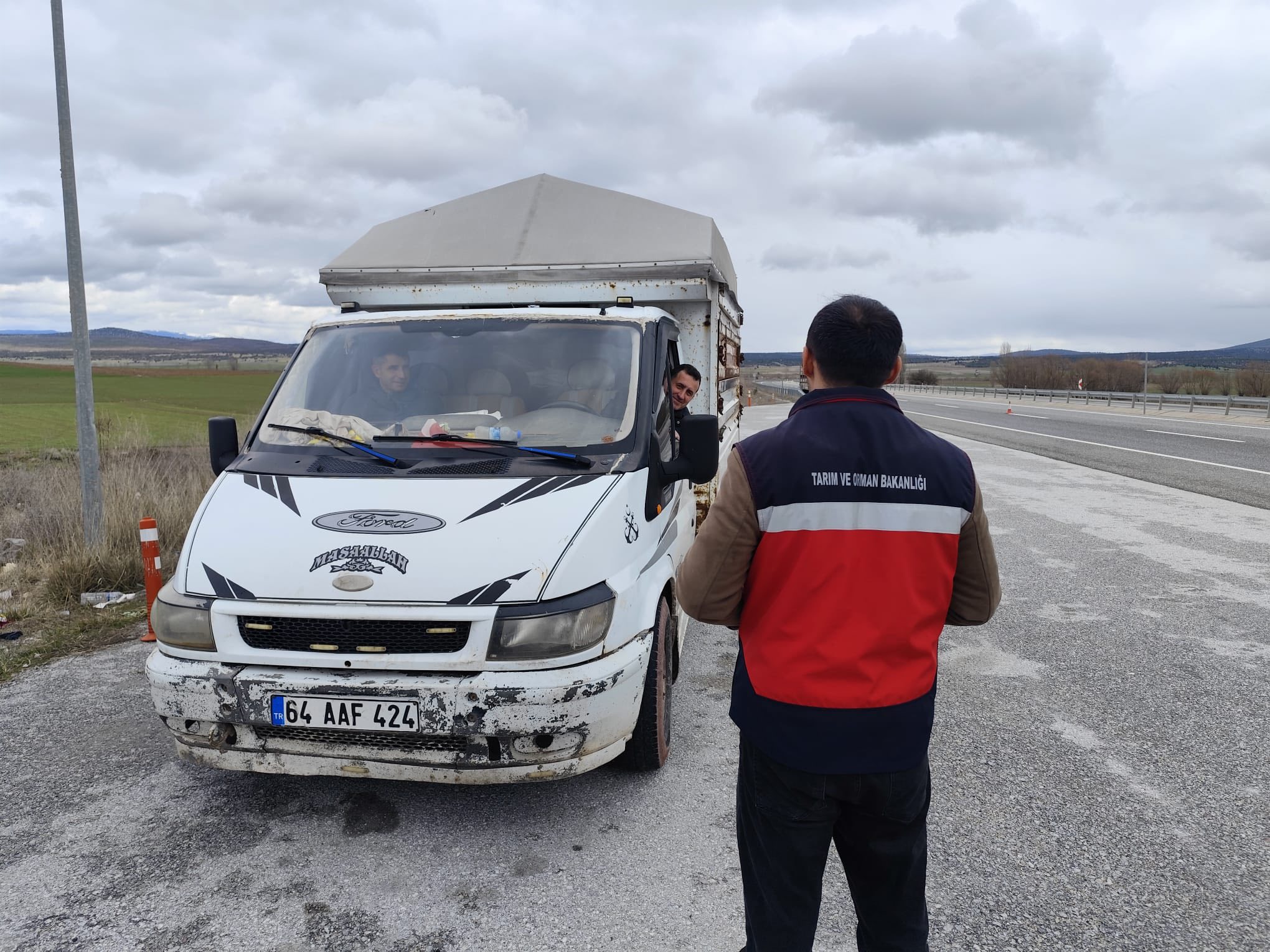 Kütahya Çavdarhisar’da Hayvan Sevklerine Yönelik Kontrol1