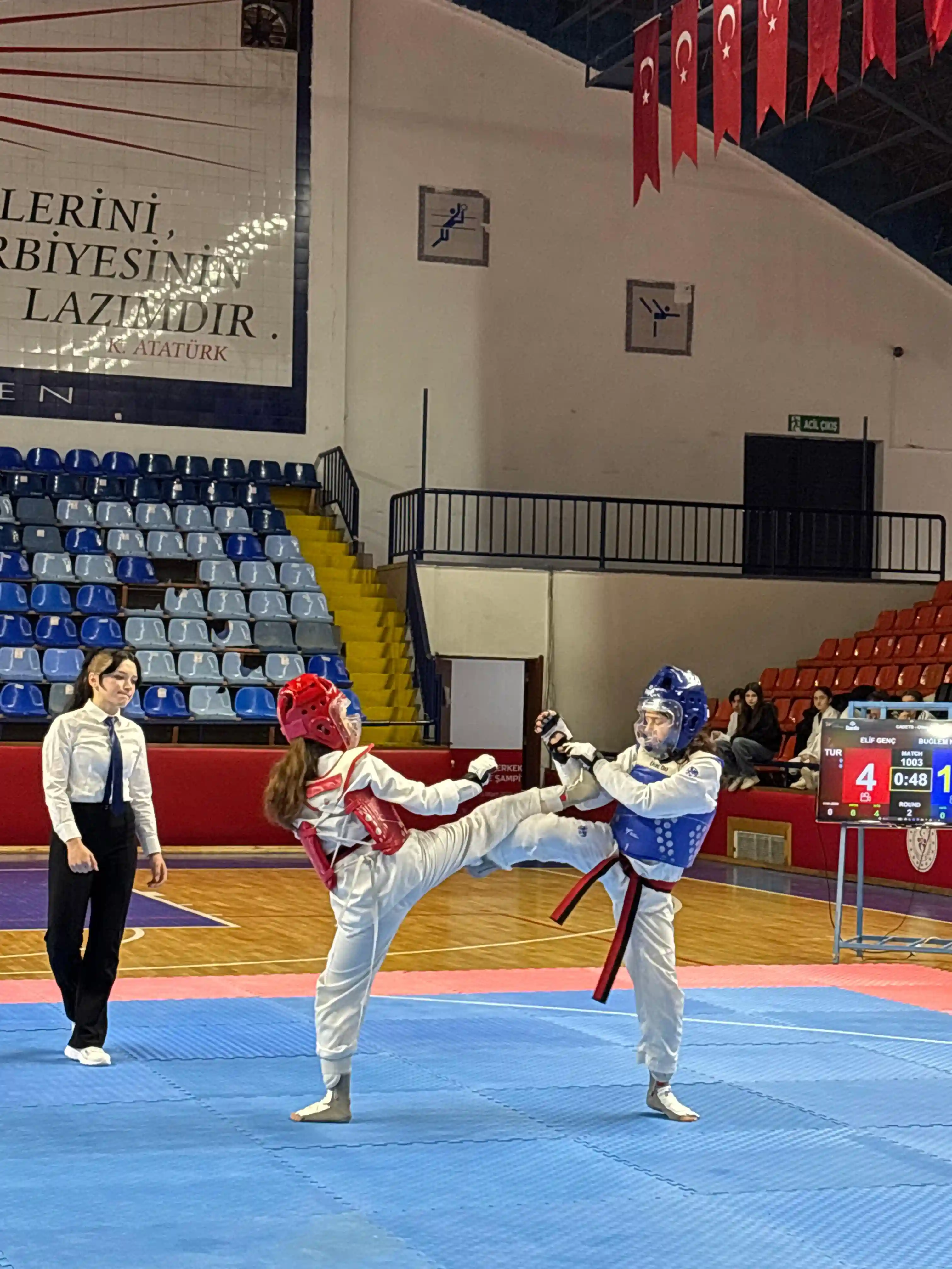 Kütahya’da Genç Tekvandocular, Il Birinciliği Için Yarıştı