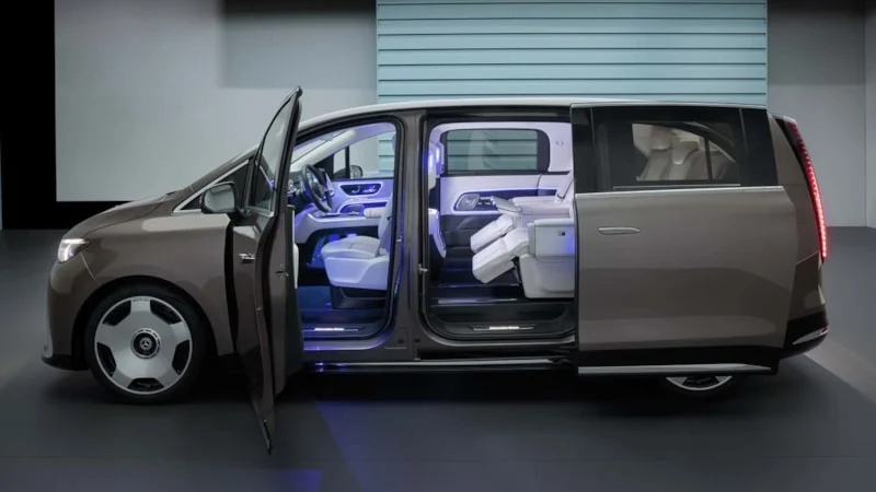 Elektrikli Lüks Van Mercedes Benz Vle Tanıtıldı4