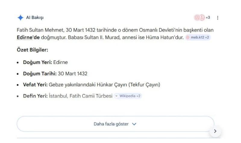 Google Yapay Zeka Arama Özelliklerini Açtı1