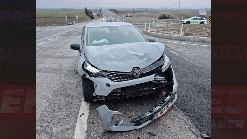 Kütahya Da Tavşanlı Çevreyolunda 2 Araç Kazası (4)