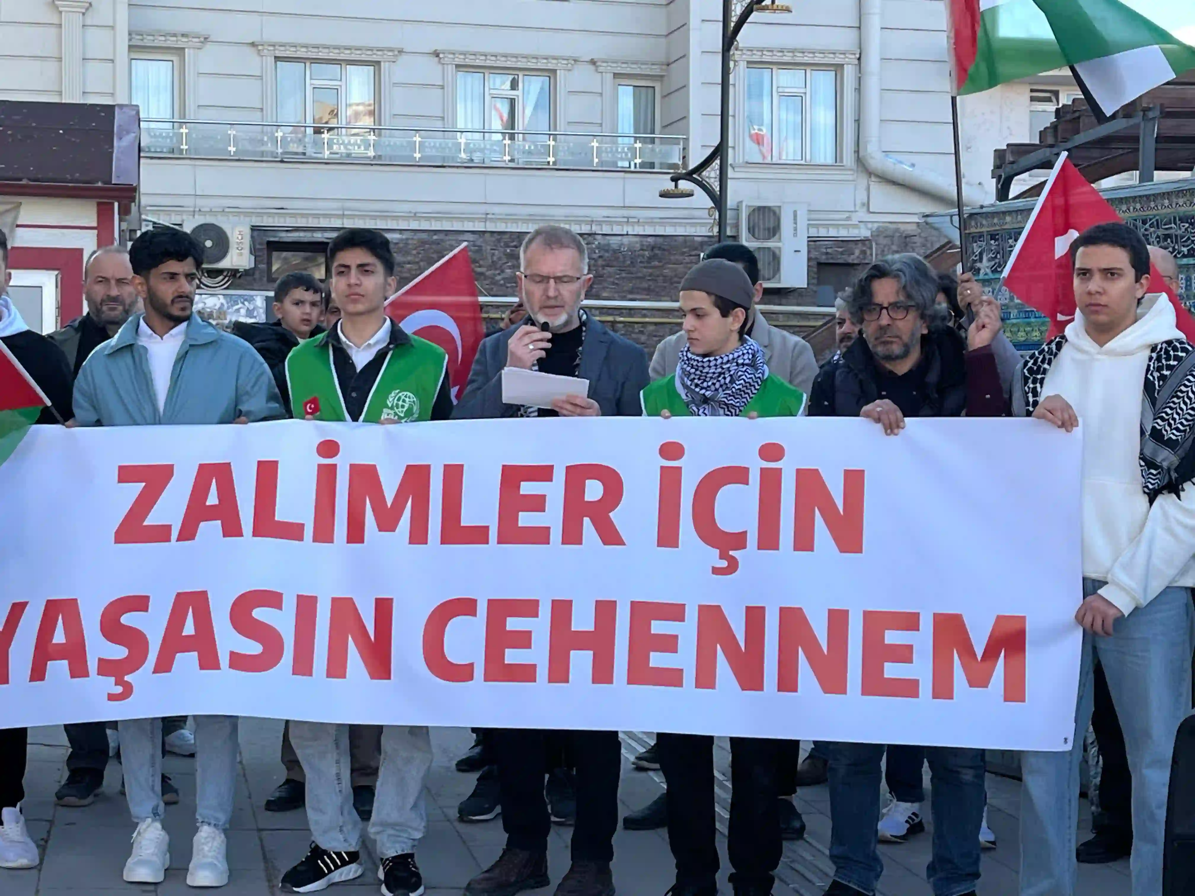 Kütahya’da İsrail Ve Abd Protestosu