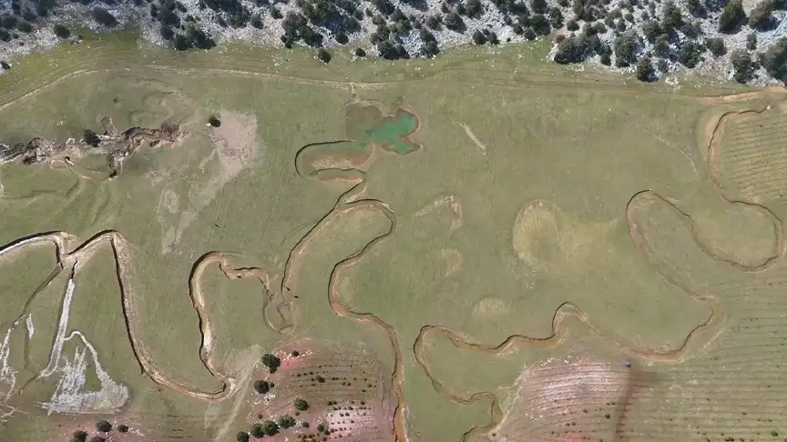 Sorgun Yaylası’nda Menderesler Havadan Görüntülendi