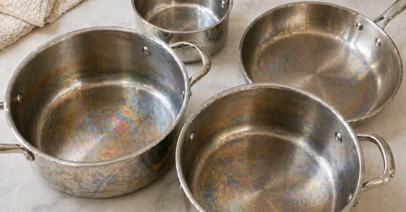 Çelik Tencerede Gökkuşağı Lekesi Neden Olur?