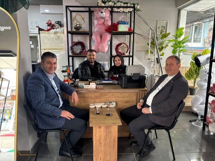 Kütahya Gediz Mhp Ilçe Yönetiminden Esnaf Ziyareti