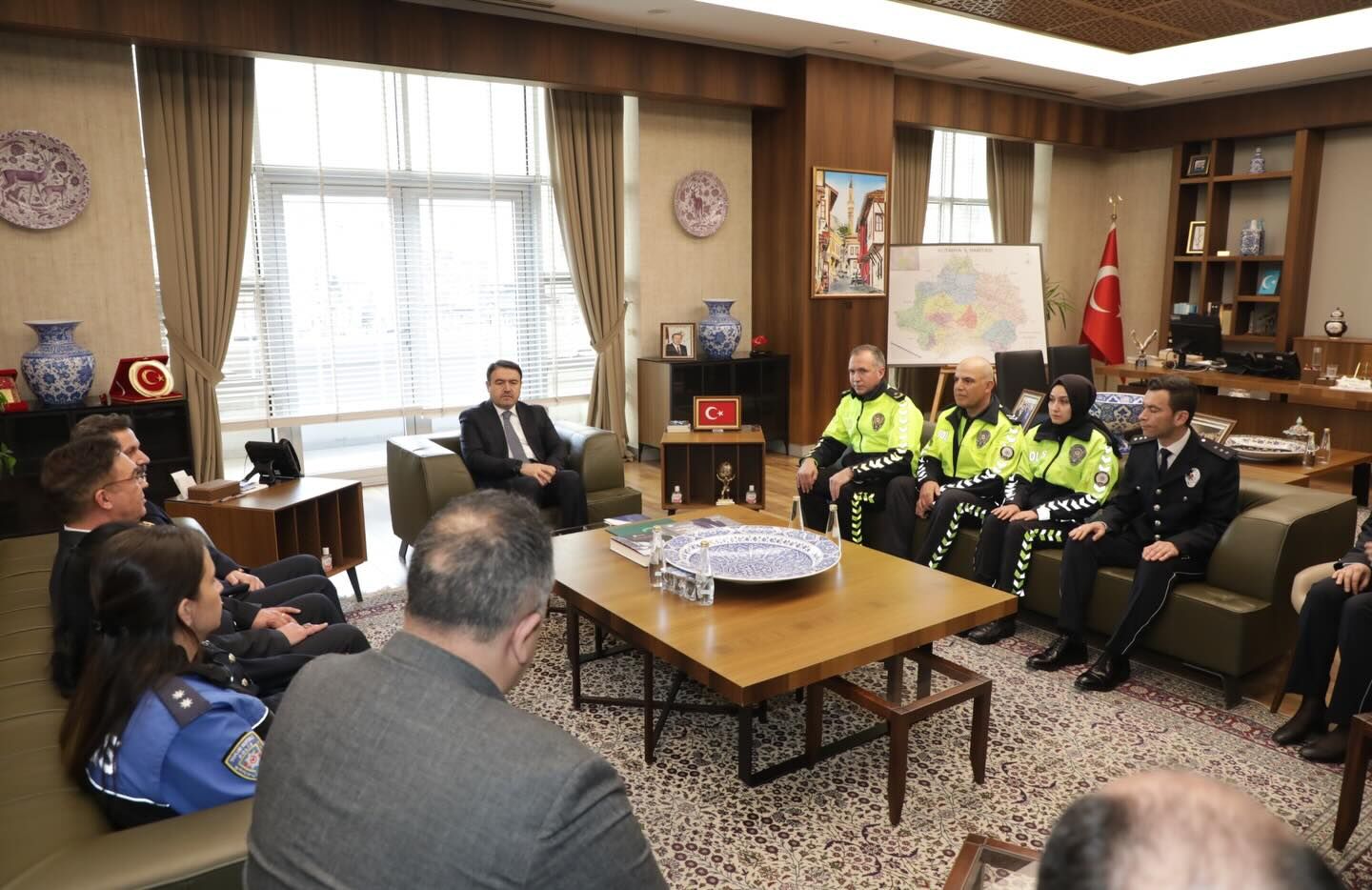 Kütahya Valisi Musa Işın Polis Haftası Heyetini Kabul Etti2