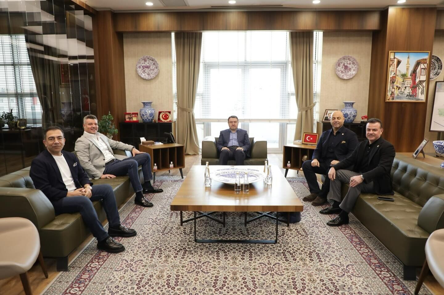 Kütahya Valisi Musa Işın, Sadettin Saran Ve Fenerbahçe Heyetini Kabul Etti (1)