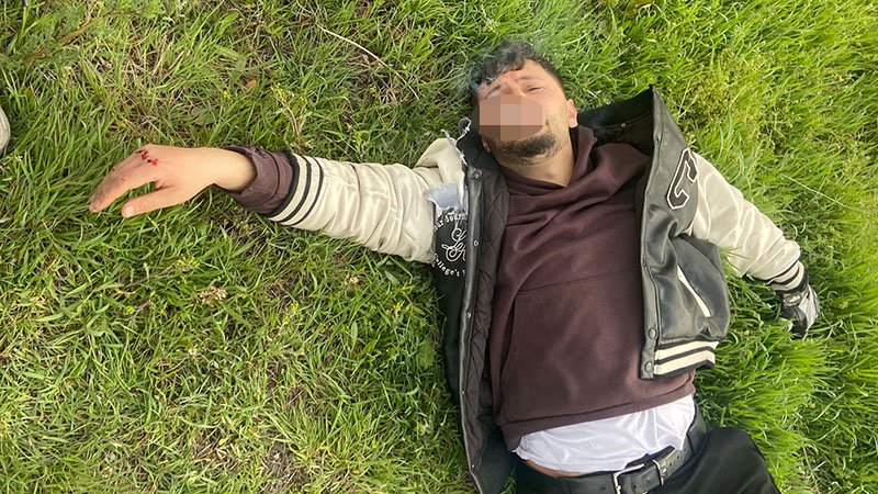 Kütahya’da Motosiklet Köpeğe Çarpıp Takla Attı (5)