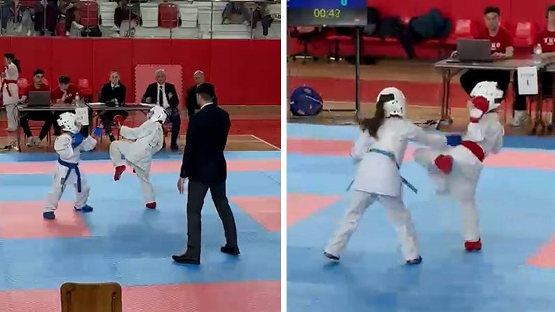 Kütahya’da sporcular karate yeteneklerini sergiledi