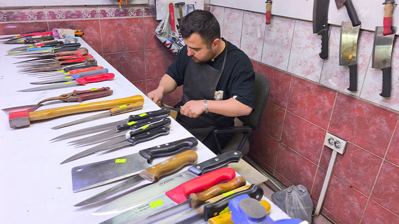 Kütahya’da Bayram Öncesi Bıçak Bileyleme Telaşı (7)