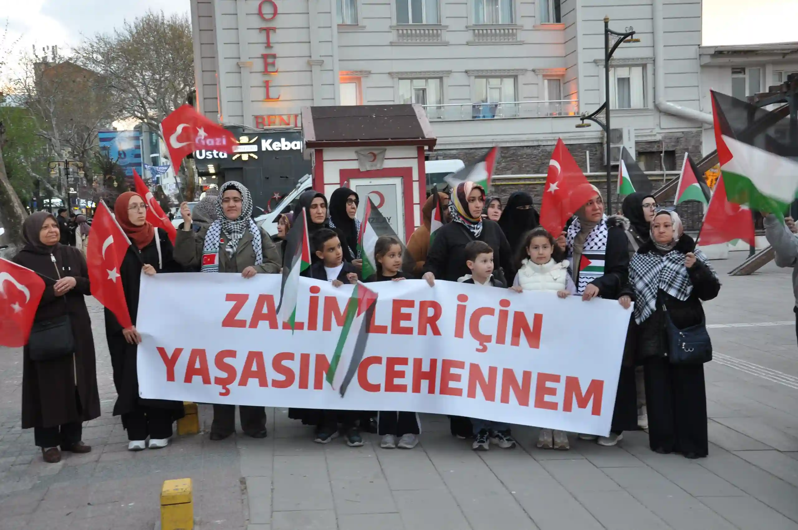 Kütahya’da “Sumud Filosu”Na Saldırı, Protesto Edildi
