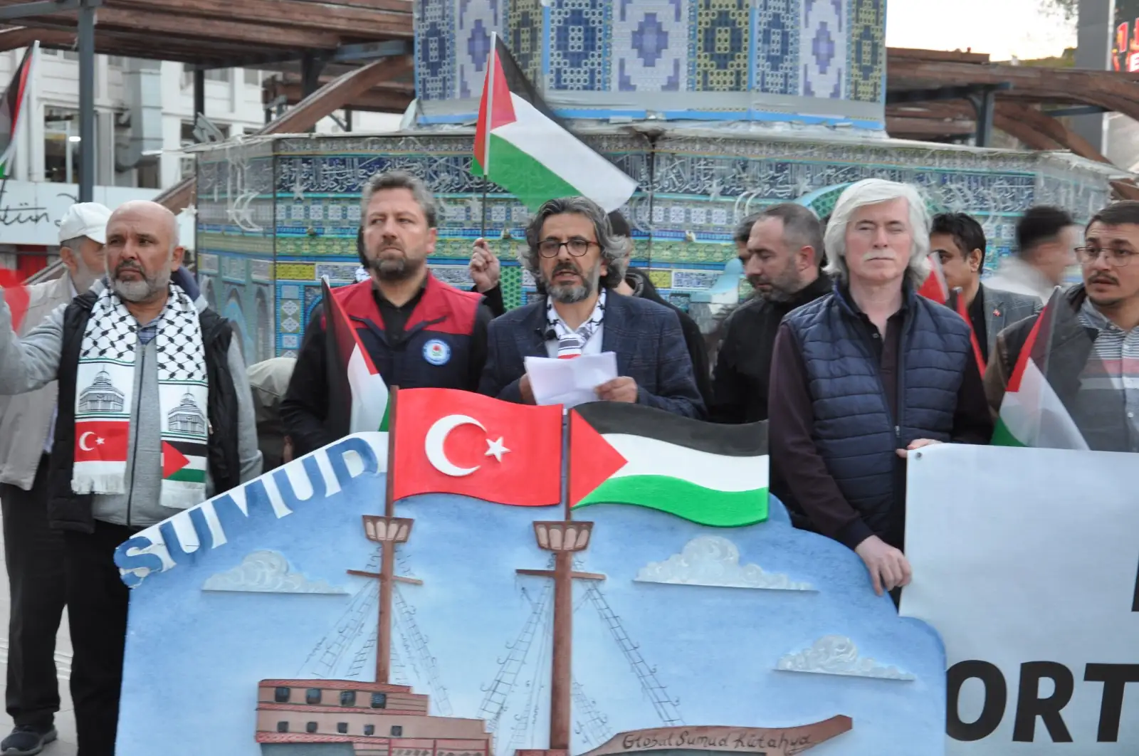Kütahya’da “Sumud Filosu”Na Saldırı, Protesto Edildi1-1
