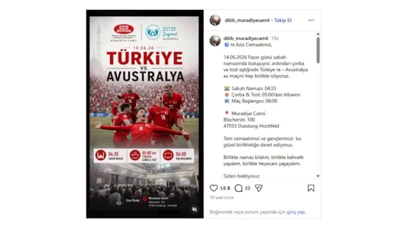 Camide Dünya Kupası Heyecanı Sabah Namazı Sonrası Dev Ekran Kurulacak1