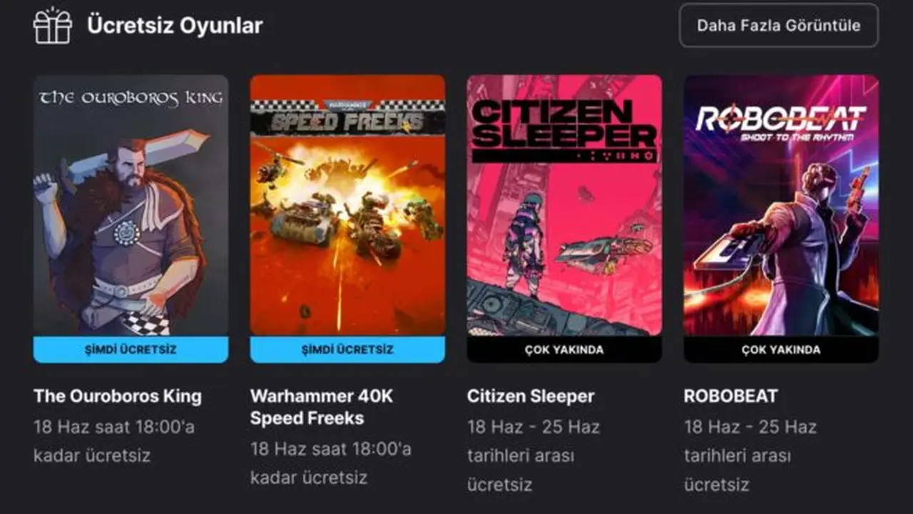 Epic Games Store İki Yeni Oyunu Ücretsiz Olarak Veriyor 1