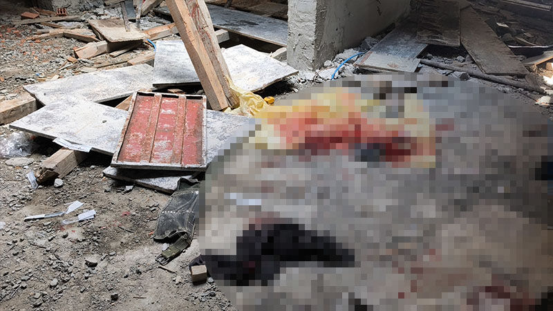 Kütahya'da Inşaat Iskelesi Çöktü, Yaralılar Var (1)