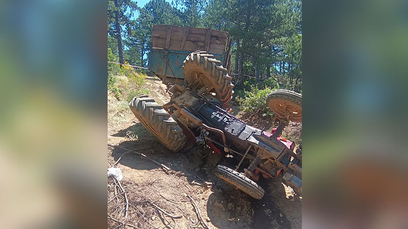 Kütahya'da Orman Yolunda Traktör Kazası, Ölü Ve Yaralılar Var (2)