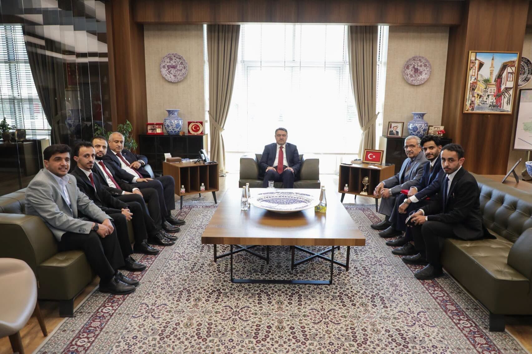 Kütahya'da Yemen Heyeti Valilik Makamına Kabul Edildi