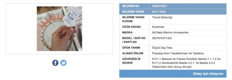 Çocuk Tokasına Satış Yasağı Yanık Riski Taşıyor1
