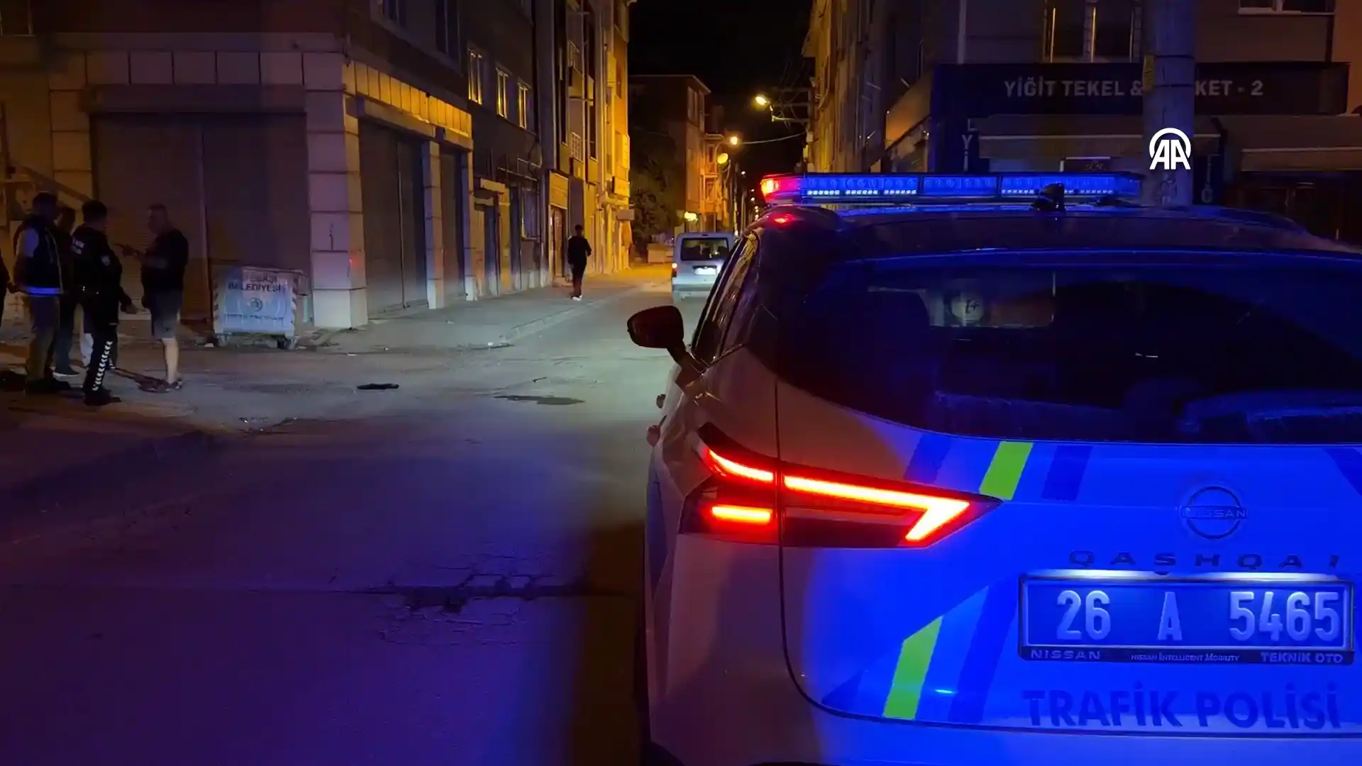 Eskişehir'de Otomobil Ile Motosiklet Çarpıştı 1 Yaralı (1)