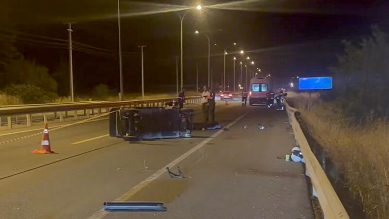 Kütahya'da Motosikletle Elektrikli Bisiklet Çarpıştı 1 Ölü, 1 Yaralı (4)