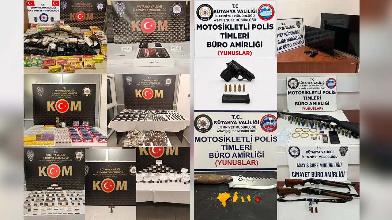 Kütahya’da Polis Ekiplerinin Asayiş Bilançosu Açıklandı3
