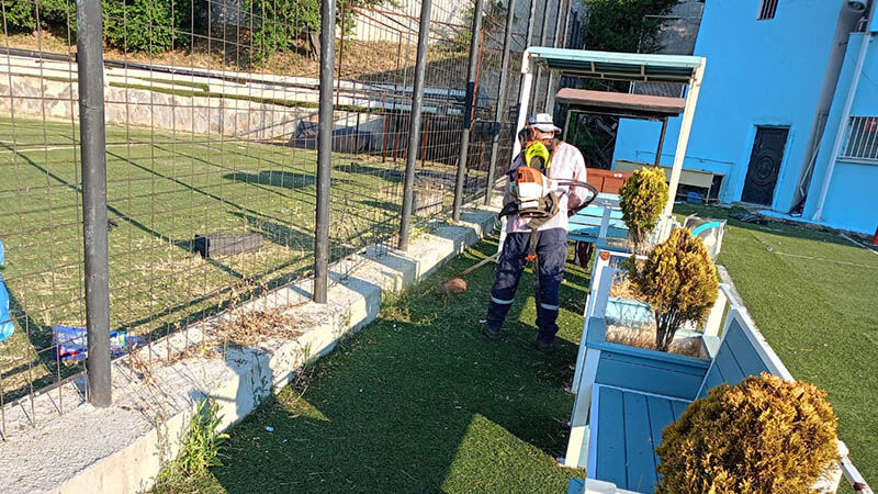 Kütahya'da Şampiyona Öncesi Okçuluk Tesisinde Temizlik Seferberliği (2)