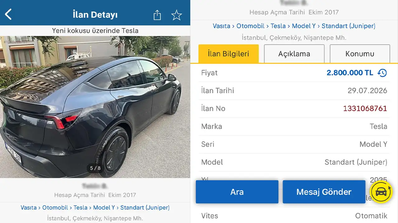 Ticaret Bakanlığı'ndan Ikinci El Tesla Ilanına Rekor Ceza2