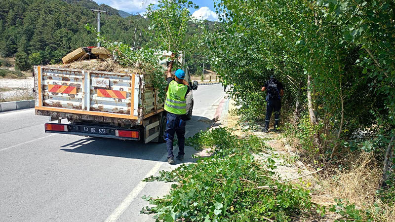 Kütahya’da Çamlıca Tabiat Parkı Yolunda Ot Biçimi Ve Temizlik Çalışması (1)-1