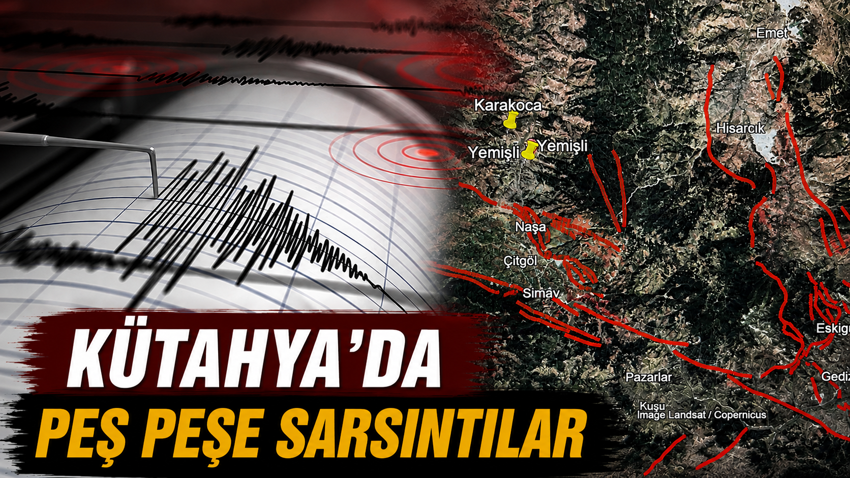 Kütahya’da depremler yine başladı