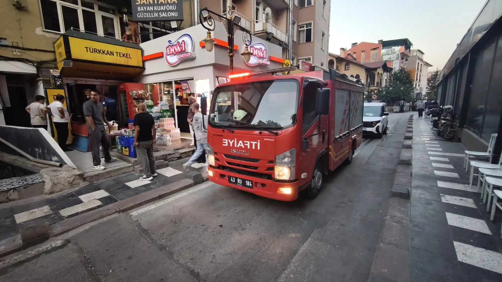 Kütahya’da Işyerinde Yangını Çalışanlar Söndürdü