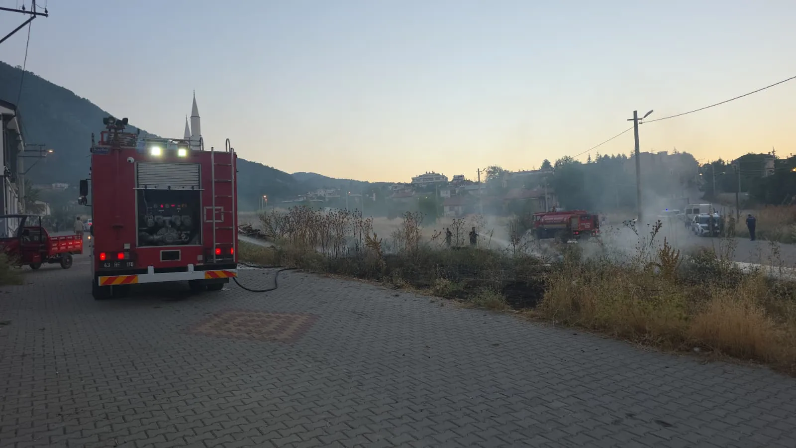Kütahya’da Ot Yangınına Hızlı Müdahale
