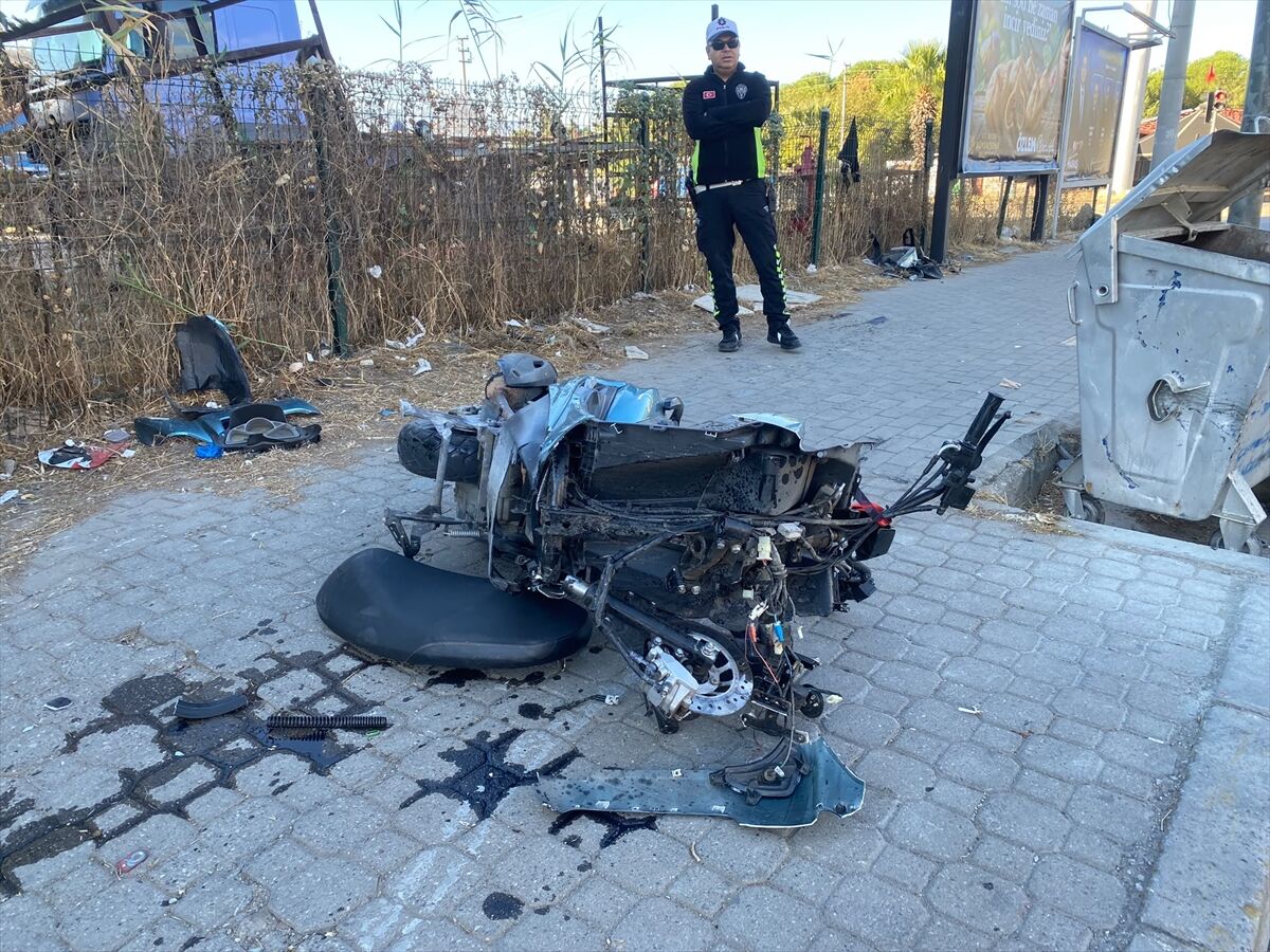 Aydın’da Iki Motosiklet Çarpıştı 2 Yaralı (1)