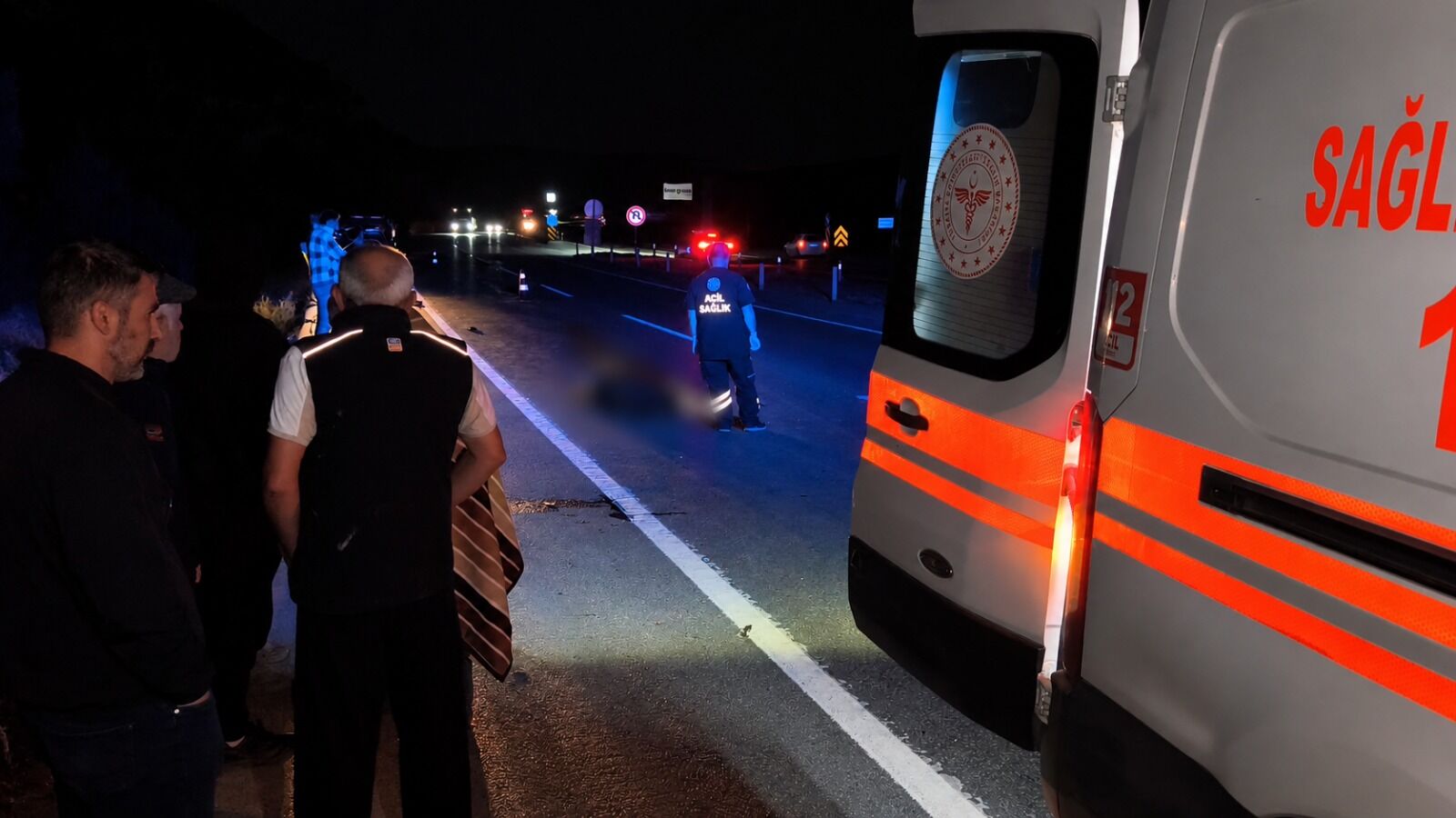 Kütahya’da Otomobilin Çarptığı Motosiklet Sürücüsü Öldü (6)