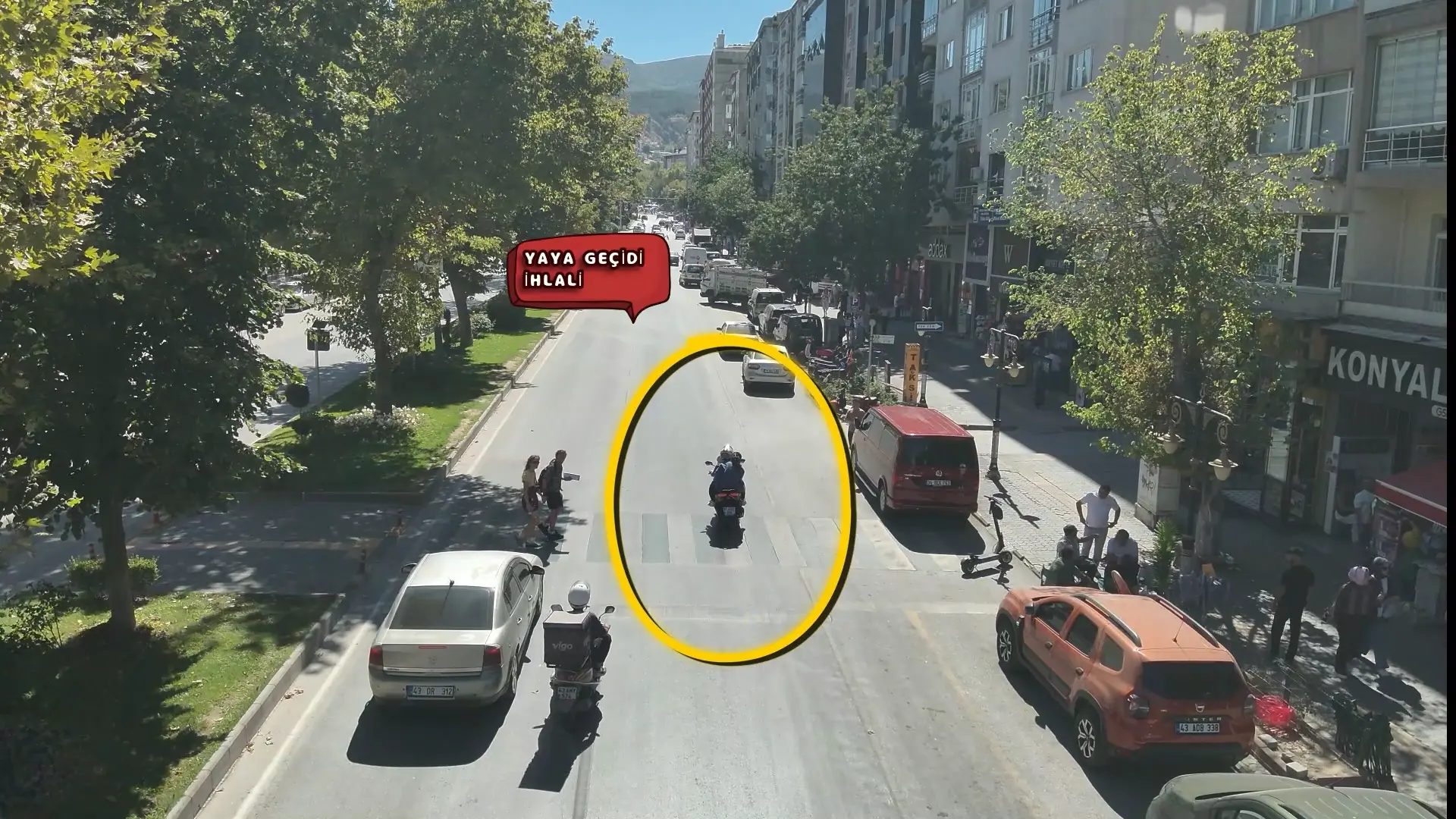 Kütahya’da Trafik Ihlalleri Dronla Görüntülendi (4)