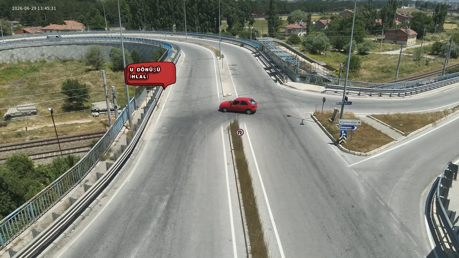 Kütahya’da Trafik Ihlalleri Dronla Görüntülendi (5)