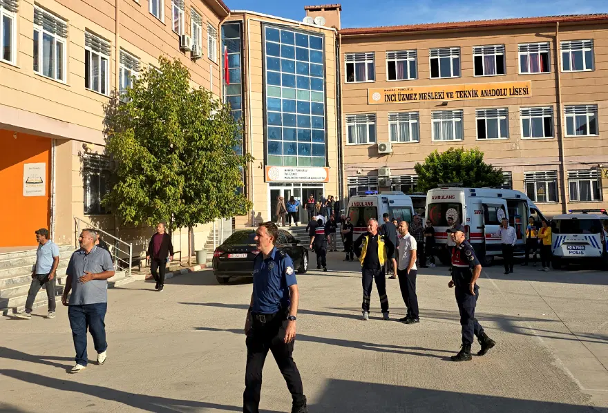 Manisa’da Okul Önünde Silahlı Saldırı 1 Ölü (1)