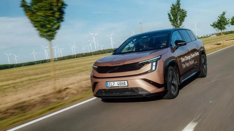 Skoda Peaq Menzil Rekoru Kırdı Tek Şarjla 936 Kilometre (2)