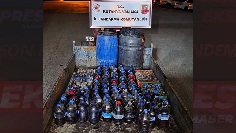 Kütahya’da Jandarma Ekiplerinden Sahte Içki Operasyonu
