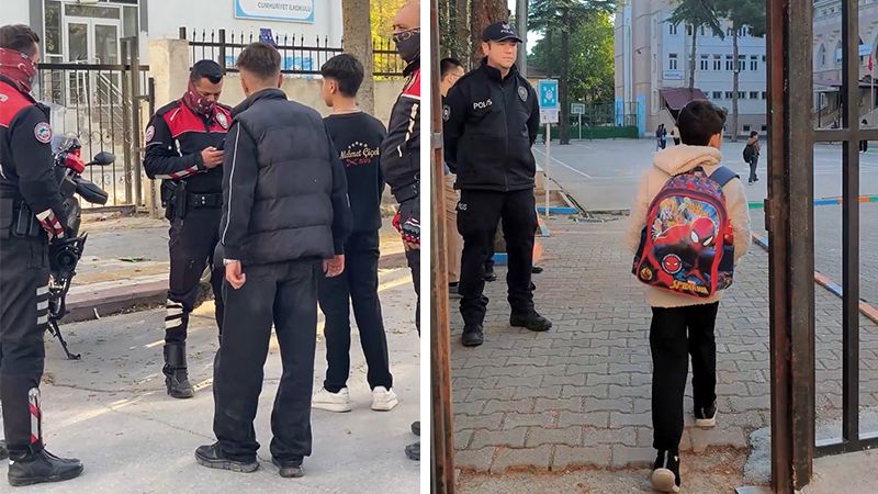 Kütahya'da okul çevrelerinde denetimler sürüyor