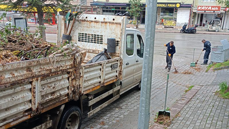 Kütahya'da Yağmur Sonrası Temizlik Çalışması (1)
