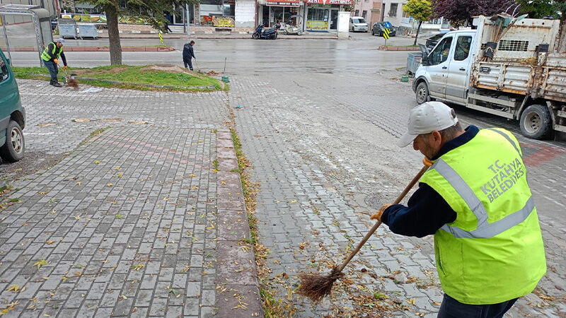 Kütahya'da Yağmur Sonrası Temizlik Çalışması (2)