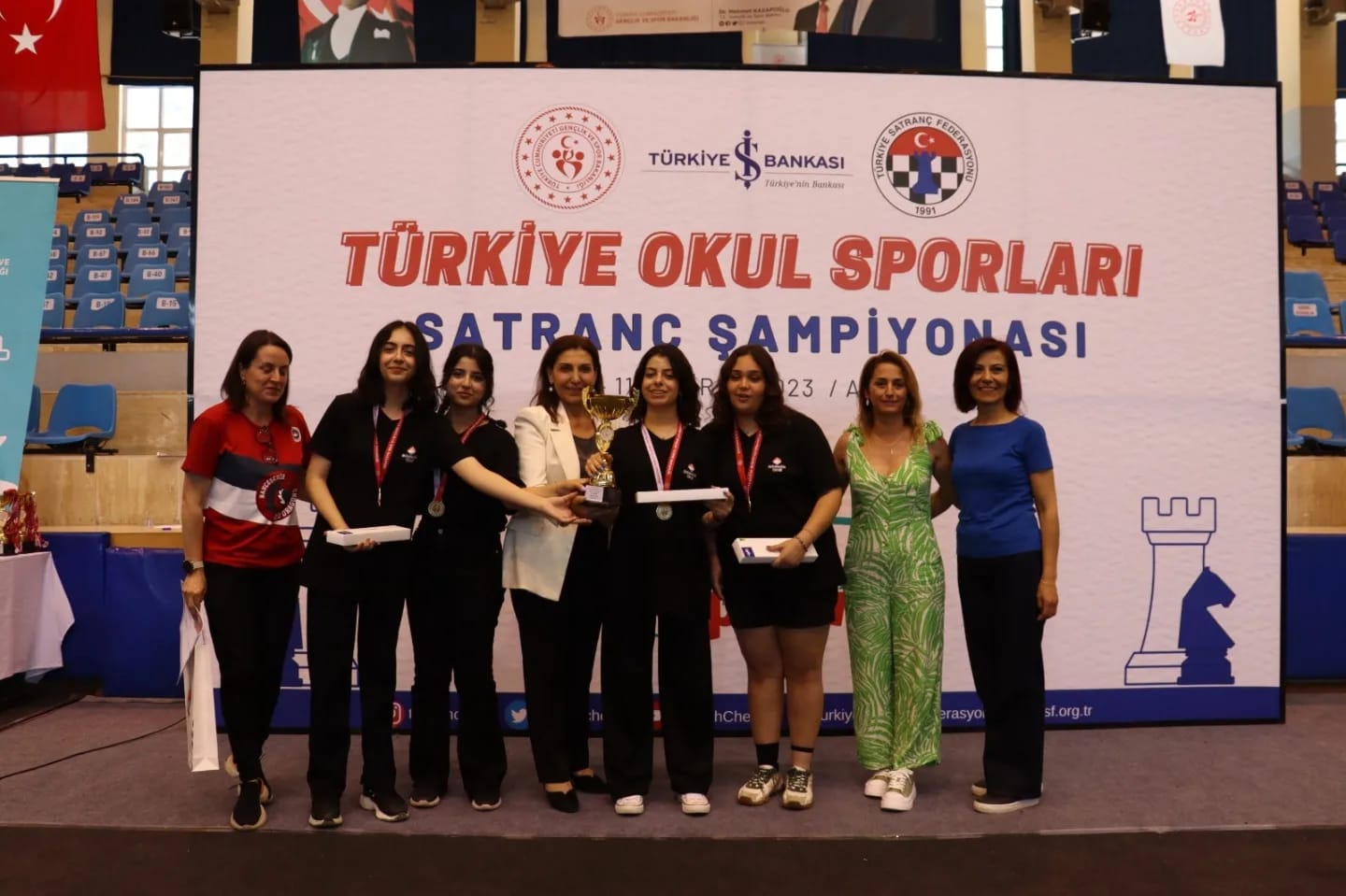 Aydın'da düzenlenen Türkiye Okul Sporları Satranç Şampiyonası sona erdi