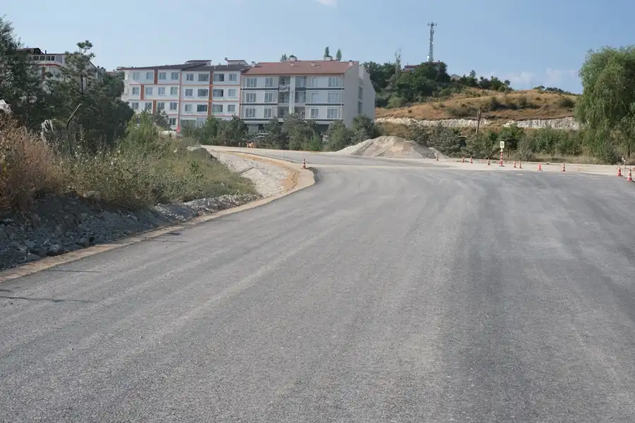 Kütahya Ali Candan Caddesi’nde asfalt mesaisi