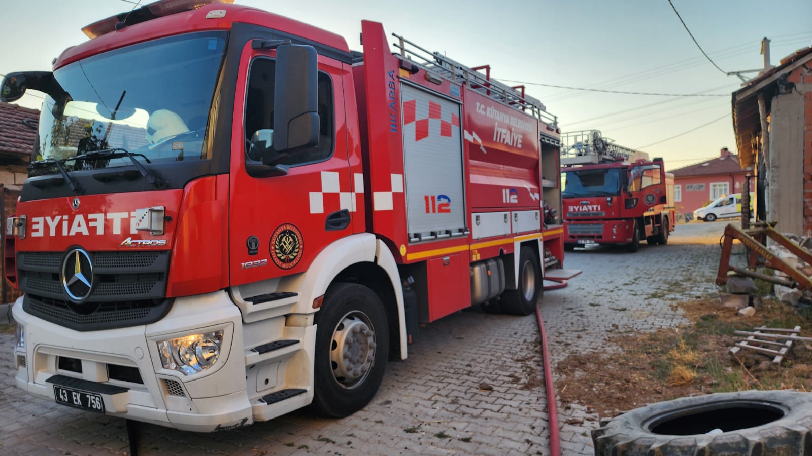 Kütahya’da itfaiyenin hızlı müdahalesi hayat kurtardı