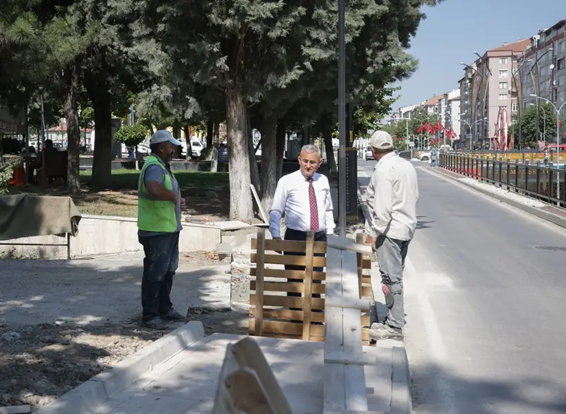 Başkan Işık Azerbaycan Parkı çalışmaları inceledi