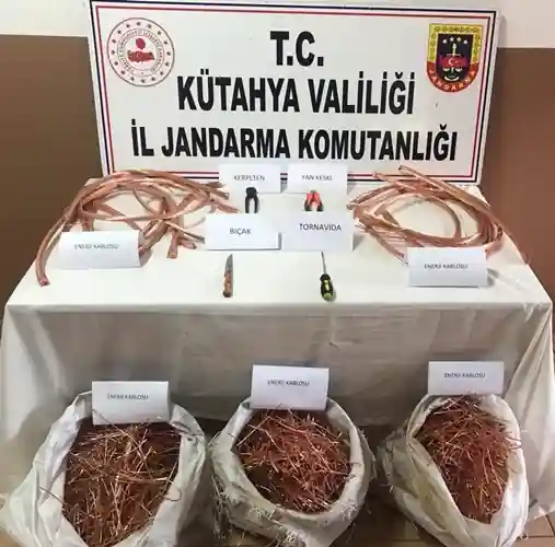 Kütahya Jandarma'sından hırsızlara büyük darbe