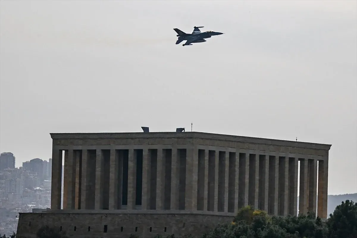 SOLOTÜRK, Anıtkabir üzerinde prova uçuşu yaptı