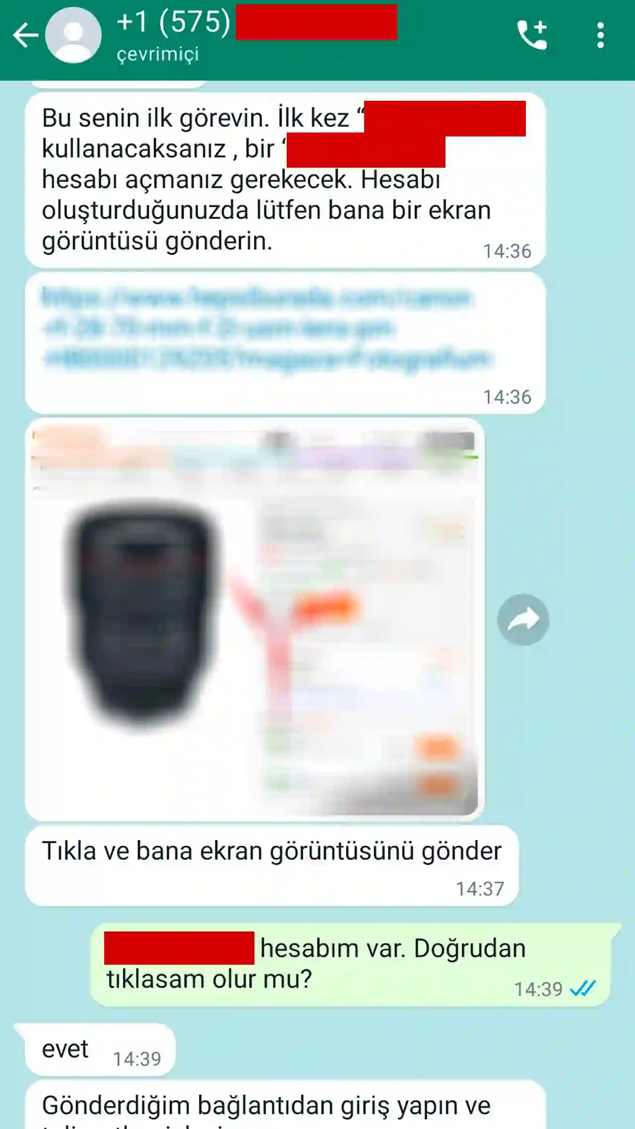 WhatsApp'ta yabancı numaralardan gelen tuzak mesaj