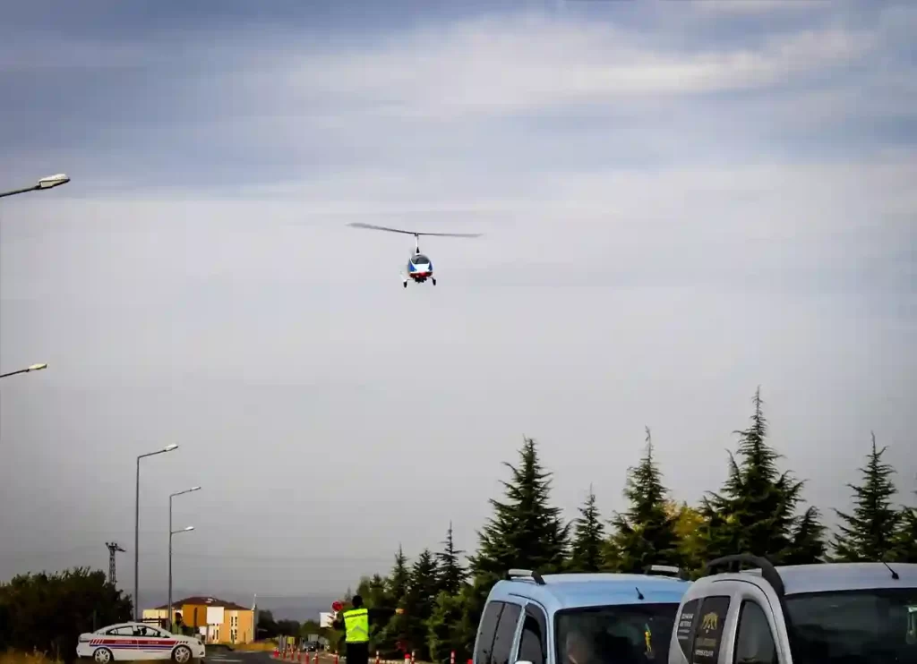 cayrokopter ile trafik denetimi